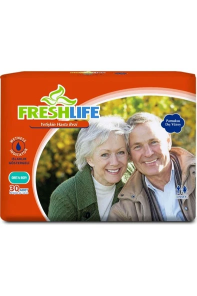 FRESHLİFE Medium Yetişkin Belbantlı Hasta Bezi 30 Adet ürün görseli 1