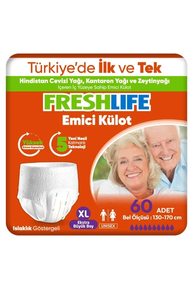 FRESHLİFE Xlarge Emici Külot 30’lu 2 Paket (60 ADET) ürün görseli 1