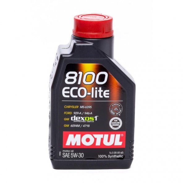 Motul 8100 Eco-Lite 5W-30 1 Lt Tam Sentetik Motor Yağı ürün görseli 1