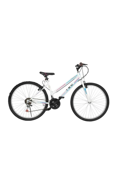 Bisiklet Belderia Tec Eros 24" Jant 21 Vites V-fren Beyaz-Pembe Dağ Bisikleti ürün görseli 1
