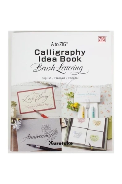 Zig Calligraphy Idea Book Brush Lettering Fude Pens ürün görseli 1