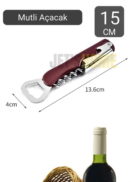 Tirbişon Paslanmaz Şişe Açacağı Çelik Multi Açacak 13 cm - Resim 2
