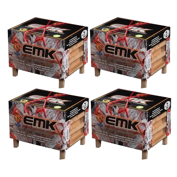 EMK Pratik Mangal Kömürü 2 kg x 4 Adet ürün görseli 1