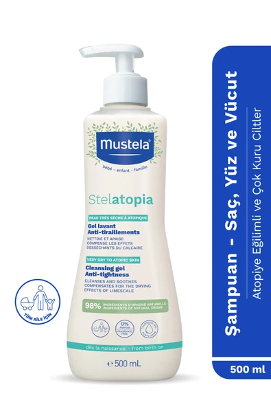 Mustela Organik Sertifikalı Stelatopia Çok Kuru Ve Atopik Cilt Nemlendirici Krem Bebek Çocuk Yetişkin 150ml ürün görseli 1