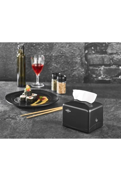 Rulopak Tekçek Mini Peçete Dispenseri Siyah - Resim 2