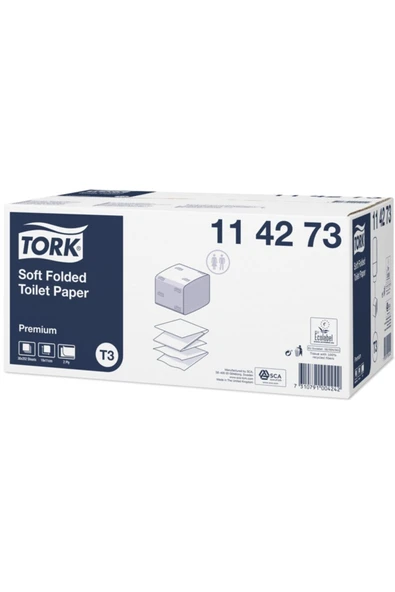 TORK C Katlamalı Tuvalet Kağıdı Premium 252Yp x 30'Lu 1 Koli ürün görseli 1