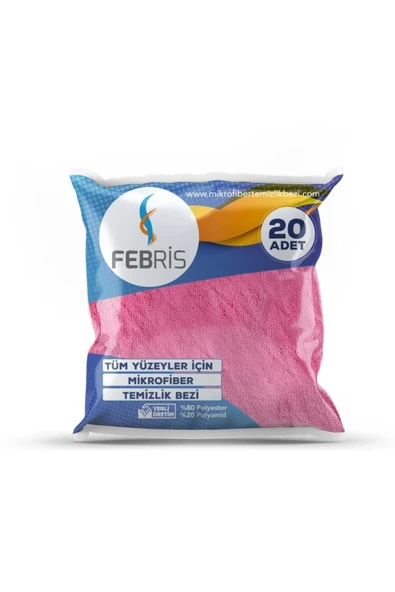 FEBRİS Standart Mikrofiber Bez 20'li ürün görseli 1