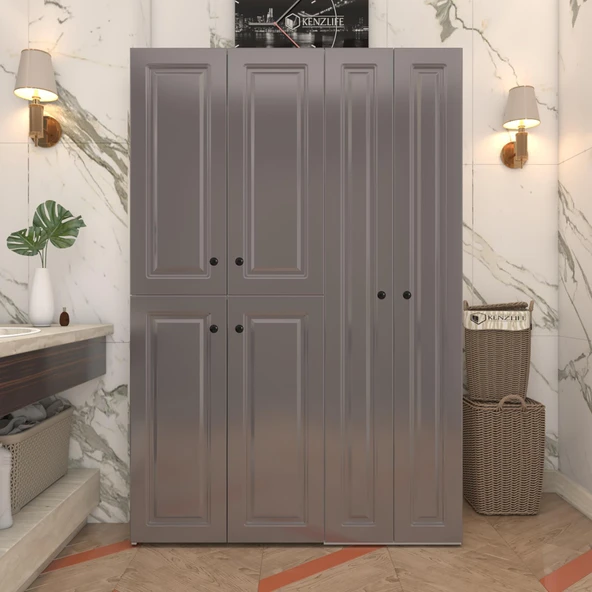 Kenzlife membran çamaşır kurutma makinesi dolabı yaromira gribyz çerçeve 180*120*64 mebran kapak MDF gövde ürün görseli 1