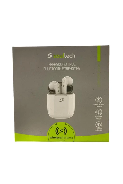 ESİKAR  Soultech BH015B Freesound True Comfort Kablosuz Tws Bluetooth Kulaklık Beyaz ürün görseli 1