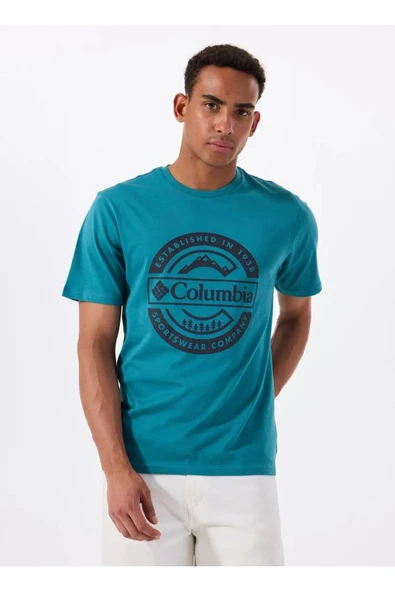 Columbia CSC Button Badge Erkek Kısa Kollu Tişört CS0387 ürün görseli 1
