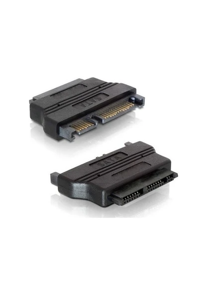 Micro SATA (7+9) Dişi to SATA (7+15) Erkek Çevirici Adaptör – 1.8” SSD Dönüştürücü ürün görseli 1