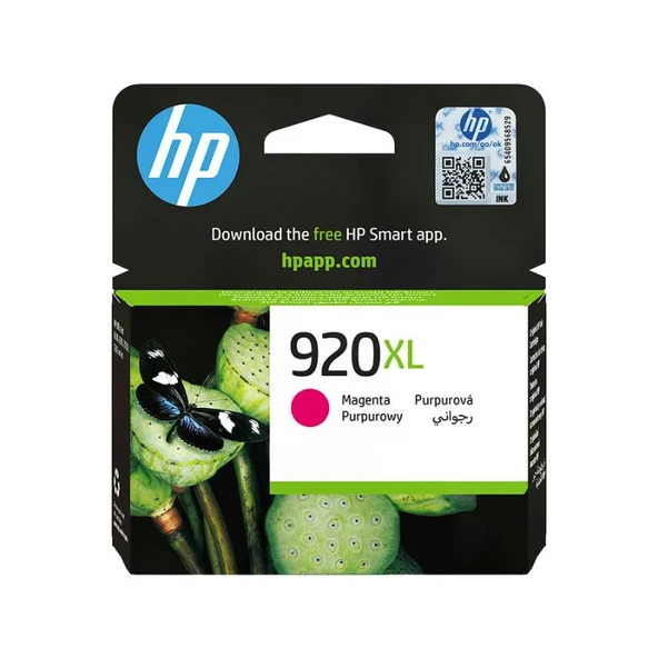 HP 920XL Magenta Kırmızı Yüksek Kapasiteli Kartuş CD973AE, Officejet 6000, 6500, 7000, 7500 ürün görseli 1