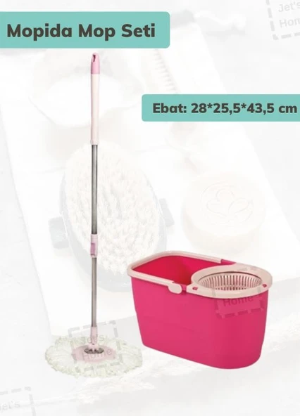Mopida Mop Seti Temizlik Kovası Döner Başlıklı Paspas Temizlik Seti ürün görseli 1
