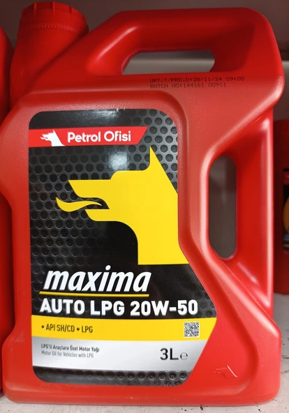 Petrol Ofisi AUTO LPG 20W-50 3 lt Motor Yağı 2026 üretim ürün görseli 1