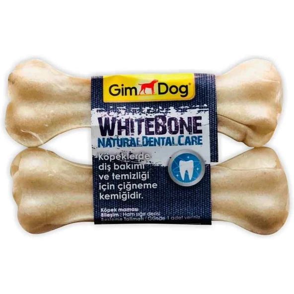 Gimdog Mordimi Press Kemik 11 cm - 2'li Beyaz Kemik 70 gr ürün görseli 1