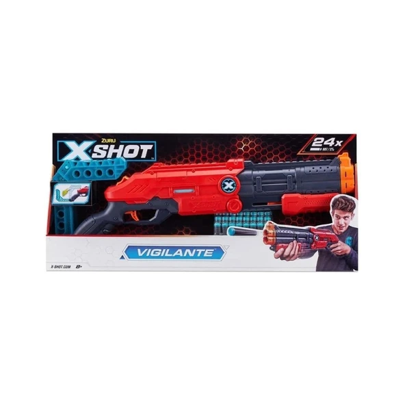 Nessiworld 36436 Zuru X-Shot Silah Sünger Atan Excel-Vigilante 24 Mermi -Sunman ürün görseli 1