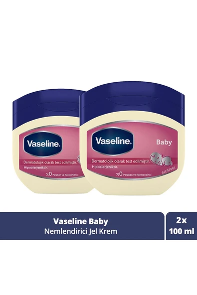 Vaseline Baby Nemlendirici Jel 100 Ml x 2 Adet ürün görseli 1