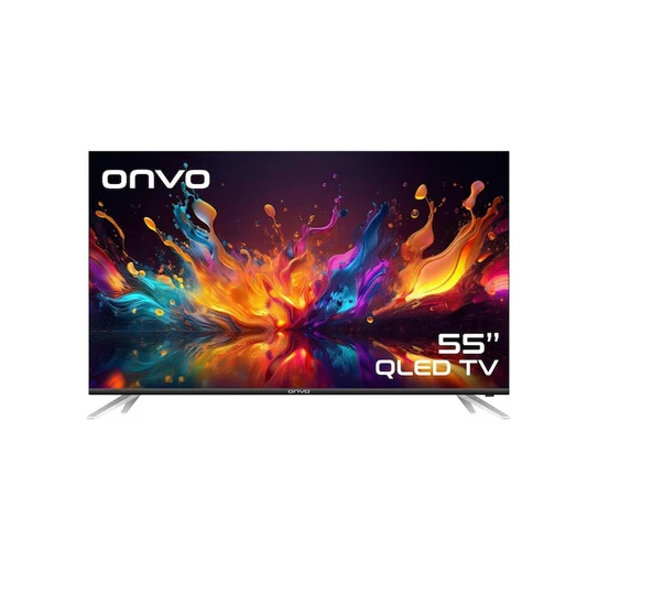 Onvo 55OVF9001UQ 4K Ultra HD 55" 140 Ekran Uydu Alıcılı Google Smart QLED TV ürün görseli 1