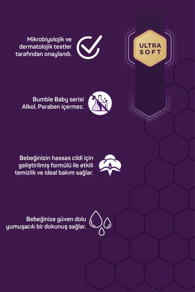 Bumble Baby Islak Mendil 100 Yaprak - Resim 2