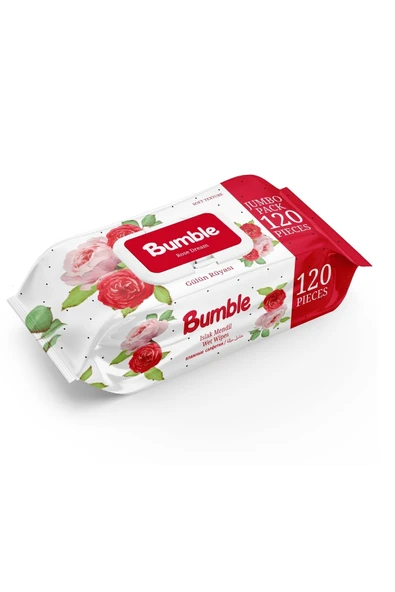 Bumble Gülün Rüyası Islak Mendil 120'li Paket ürün görseli 1