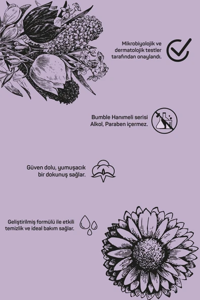 Bumble Hanımeli Islak Mendil 100'lü Paket - Resim 2