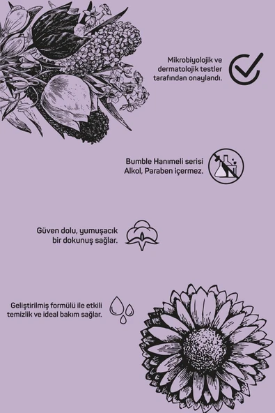 Bumble Hanımeli Islak Mendil 120'li Paket - Resim 2