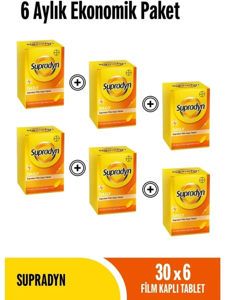 Supradyn Daily Koenzim Q10 30 Tablet 6'lı ürün görseli 1