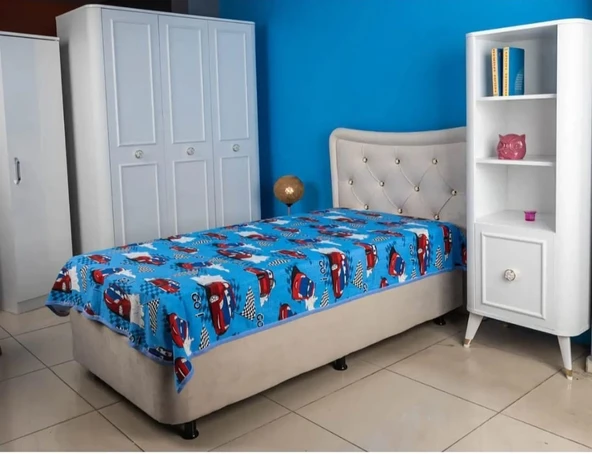 Tek Kişilik Arabalı Çok Amaçlı Örtü Pike - 160X220 cm ürün görseli 1