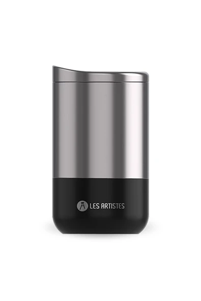 Les Artistes Paris Isı Yalıtımlı Çelik Termos Mug 350ml Split Black  Siyah 350 ML ürün görseli 1