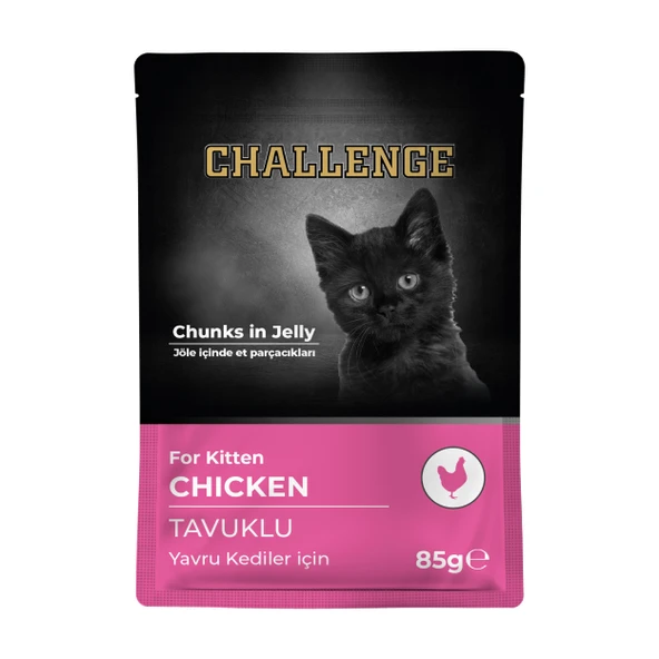 Challenge Tavuklu Yavru Kedi Pouch 85 gr ürün görseli 1