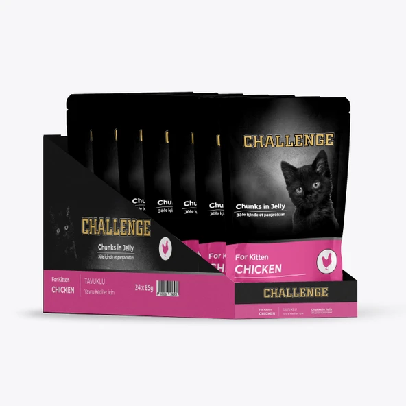 Challenge Tavuklu Yavru Kedi Pouch 85 gr - Resim 2