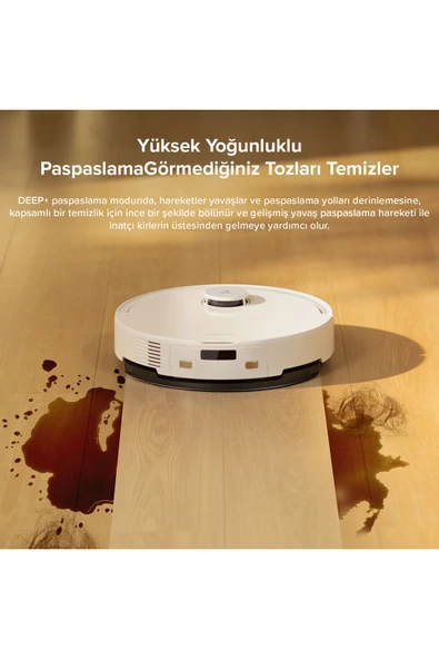Roborock Vacuum Q8 Max Pro Robot Süpürge Beyaz - Resim 5