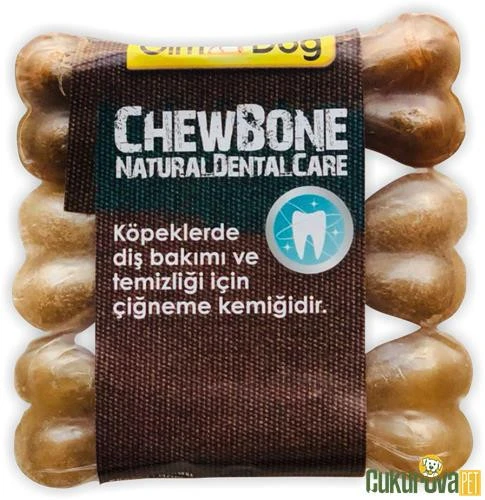 Gimdog Mordimi Press Kemik 3,5'' - 9 cm - 3'lü Natürel Kemik 60 gr ürün görseli 1