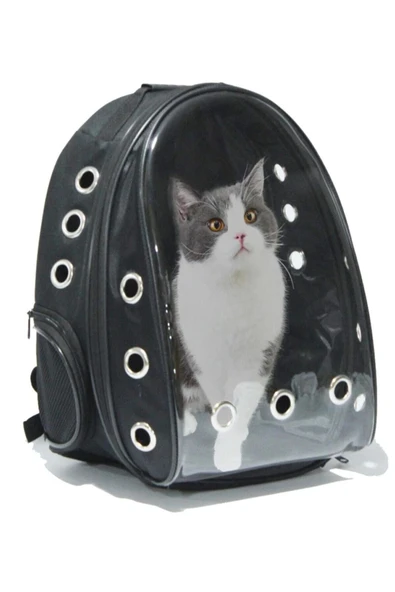 Ksburda Şeffaf Astronot Kırılmaz Kedi Köpek Taşıma Çantası ürün görseli 1