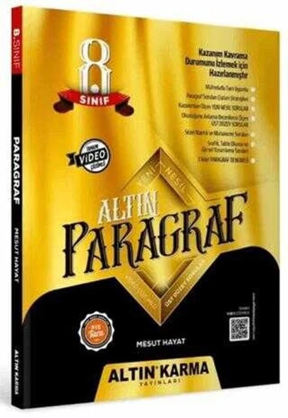 8. Sınıf LGS Paragraf Soru Bankası Altın Karma Yayınları ürün görseli 1