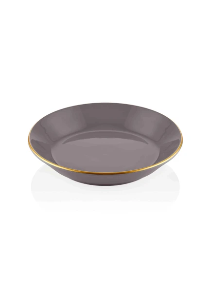 The Mia Basic Yemek Tabağı 6 Lı Set Gri - 20cm - Resim 3