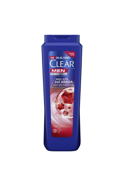 CLEAR MEN ŞAMPUAN 485ML-HIZLI STİL 2Sİ1 ARADA ürün görseli 1