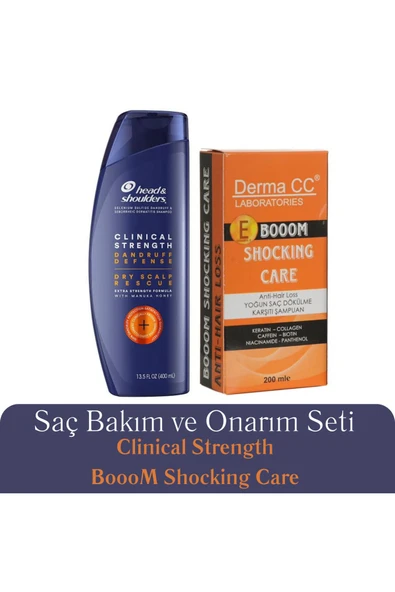Clinical Strength Kepek Şampuanı 400m + Derma Cc Laboratorıes Booom Şampuan 200m ürün görseli 1