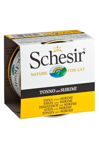 Schesir Ton Balıklı Ve Yengeç Etli Jöleli Kedi Konservesi 85 gr X 6 Adet ürün görseli 1