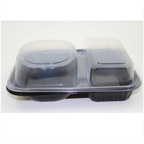 2 Bölmeli Hamburger Kabı Set - V410 ( 50 Adet ) ürün görseli 1