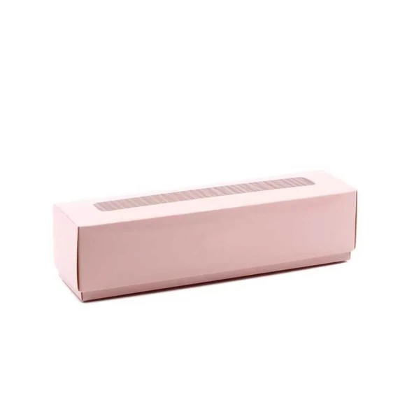 Kapaklı Makaron Kutusu Pembe 5x20x5 cm ürün görseli 1