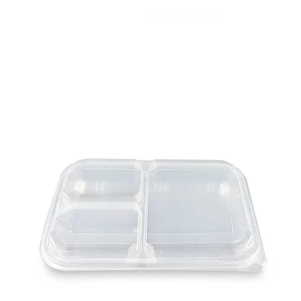 3 Bölmeli Kapaklı Kebap Kabı - 25 Adet ürün görseli 1