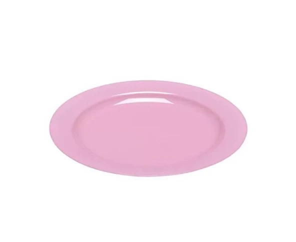 Plastik Pembe Tabak 23 cm - 10 Adet ürün görseli 1