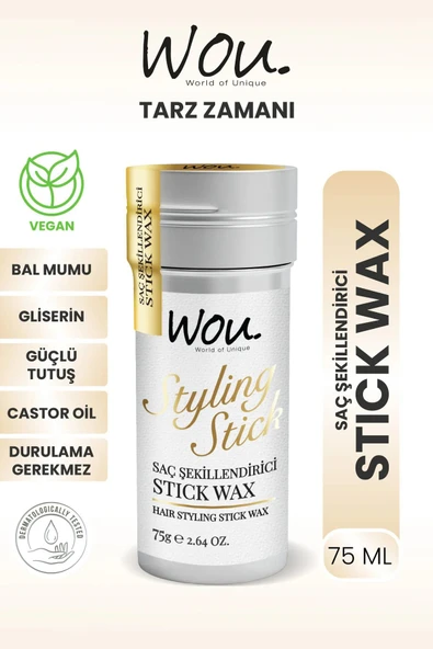 Wou Hair Stick Wax 75 gr Styling ürün görseli 1