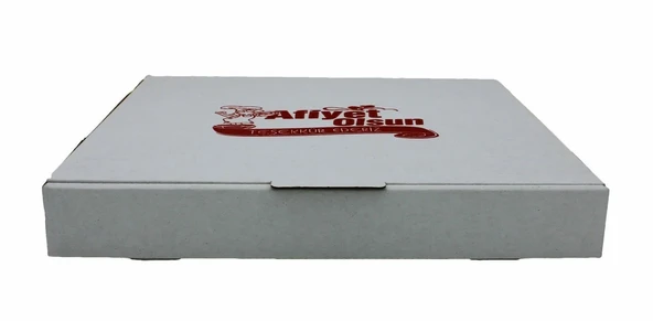 Pizza Kutusu Beyaz 100 Adet 30x30 cm. ürün görseli 1