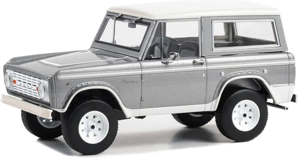 Greenlight 1967 Ford Bronco Silver Model Araba ürün görseli 1