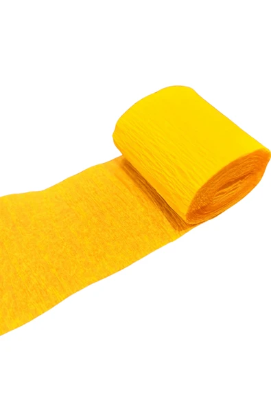 İtalyan Krapon Kağıdı Dekor Süs 6 lı Sarı 5x2,2 Metre ürün görseli 1