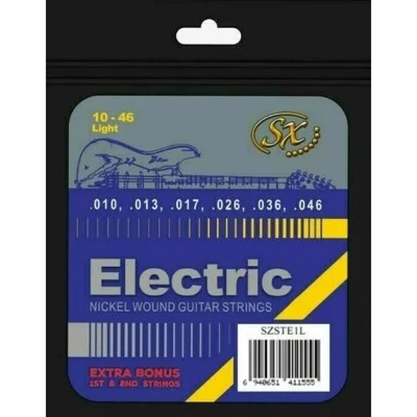 SX SZSTE1L Light Elektro Gitar Teli (10-46) ürün görseli 1
