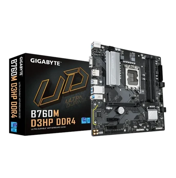 Gigabyte B760M D3HP D4 1700P Vga Hdmi Dp Usb3.2 ürün görseli 1