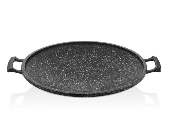 Falez Blackplus 34 Cm GRANİT Döküm Kavurma  Gözleme Tavası ürün görseli 1